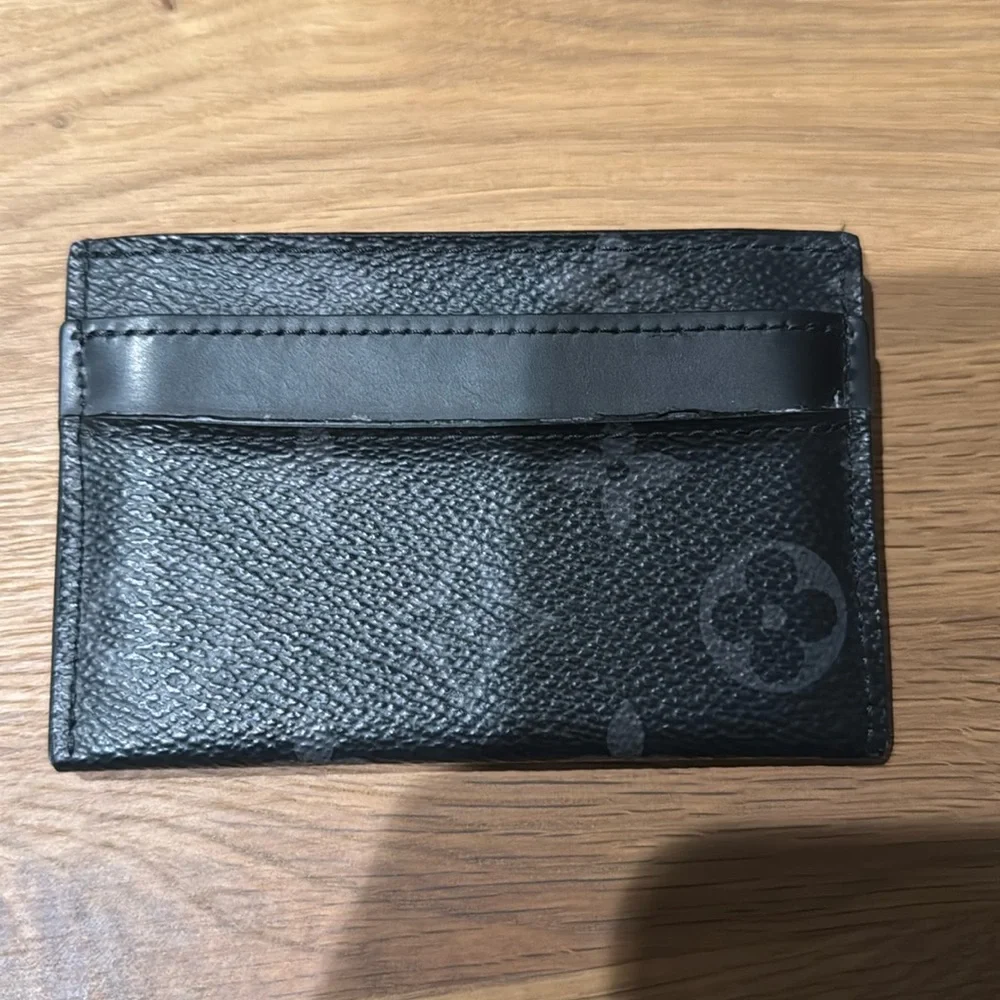 Louis Vuitton (LV) Monogram Eclipse Double Card Holder